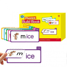 Family Build Book Reading Practice Supplies Sight Word Flash Cards for Kids Boys Girls Kindergarten