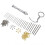 126Pcs Hand Twist Drill Home Made Key Ring Pendant Tool Set Kit for Assembly DIY 3