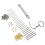 126Pcs Hand Twist Drill Home Made Key Ring Pendant Tool Set Kit for Assembly DIY 4