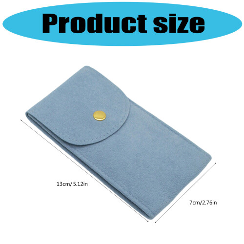Watch Pouch With Scratch Lining Lightweight Portable-Gray 2