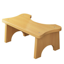 Tabouret de toilette révolutionnaire en bambou, ergonomique et sain pour un meilleur bien-être intestinal, design en forme de C pour une