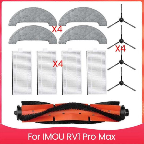 Vacuum Cleaner Replacement Kit for IMOU RV1 Pro Max Side Brush Filter Mop Cloth Roller Brush