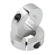 Shaft Collar 2Piece Aluminum Alloy Clamping Locking Collars, 20mm Bore, 40mm OD, 12mm Thick