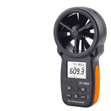 Anemometer Handheld Portable Digital Wind Speed Meter Gauge, Air Flow and Humidity Tester, Backlit Display, USB Data