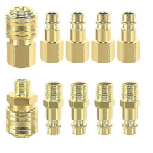 10Pcs Compressed Air Coupling 1/4in Quick Coupling Compressed Air Couplings Compressed Air Hose Coup Edition 0708