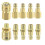 10Pcs Compressed Air Coupling 1/4in Quick Coupling Compressed Air Couplings Compressed Air Hose Coup Edition 0708 1