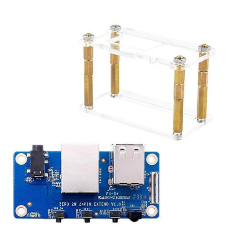 For Orange Pi Zero 2 W Expansion Board+Case 100M Network Port+USB 2.0 SZRH 1