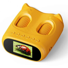 (Yellow) Microscope Telescope 2 in 1 Children'S Optical Educational Toys 2MP HD Camera Kids Microscope 1000x Christmas Gifts B