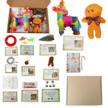 (A) Christmas Elf Advent Calendar Christmas DIY Party Gift Box Holiday Gift Funny Plastic Countdown Set Children's Gifts-A