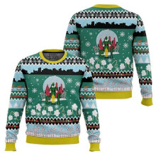 (M, EL40069) the Elf Ugly Sweater for Men 2025 New Winter Warm Cozy Holiday Party Funny Xmas Pullover Family Christmas Gift Sweater
