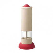 (White) Electric Pepper Grinder Rechargeable Salt And Spice Mill with Adjustable Coarseness One-Hand Operation Kitchen Seasoning Tool