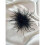 Black Marabou Feather Brooch 3