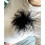 Black Marabou Feather Brooch 2