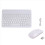 10inch Wireless Keyboard and Mouse RGB Backlit Rechargeable Bluetooth Combo Kit White 6