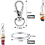 40er-Pack Schlüsselringe mit Karabiner Silver 2