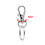 40er-Pack Schlüsselringe mit Karabiner Silver 3