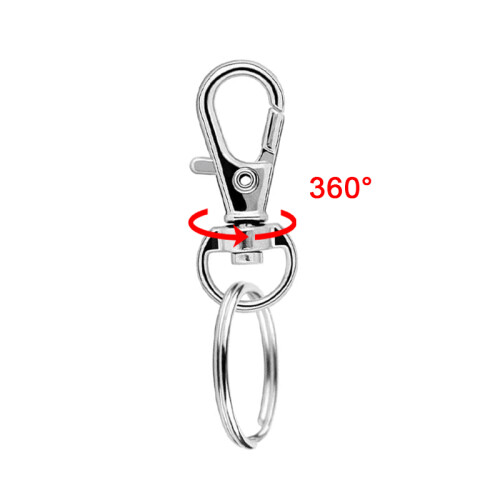 40er-Pack Schlüsselringe mit Karabiner Silver 2