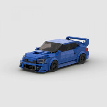 Subaru Wrx Sti Construction Blocks for Automotive Fans Moc Blocks Brick