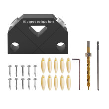 woodworking tool set wood drilling guide woodworking joint positioner template tool pocket hole drill punch Ref: 5757