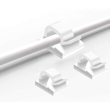 Zelfklevende kabelhouder 50-pack White
