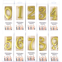 Numeral Birthday Candles 10Piece Digits 09 Cake Decorations For Birthdays Weddings Anniversaries Party Decor