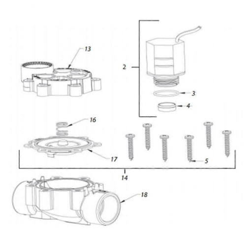 For Rain Bird DRKCP/CPF Replacement Diaphragm for CP, CPF, DV, DVF, DAS Series Valves 1