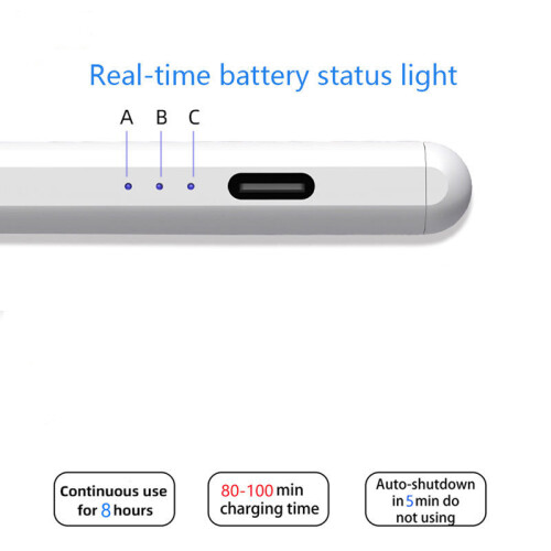 Eingabestift USB-C mit 2 Ersatzspitzen White 2