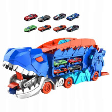 Dinosaur Swallowing Truck for Kids Dinosaur Car Vehicles 12 Mini Cars