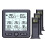 Digitales Thermometer/Hygrometer mit 3 Fernsensoren Black 1