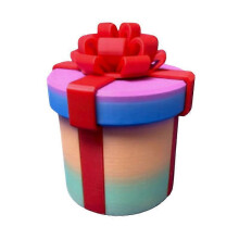 (K) Annoying Nested Screw Money Card Container Christmas Gift Box Funny Doll Toy Box Children Gift