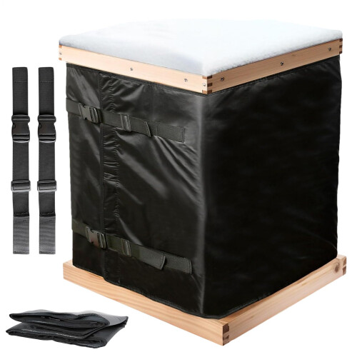 Bee Hive Winter Wrap 600D Oxford Cloth Windproof Coldproof Waterproof Adjustable Insulation Cover