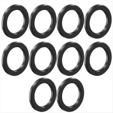 10 stuks M6 fiets titanium platte ring universele fietsbouten pakking 6mm mountainbike bouten spacer zwart