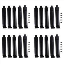 Conjunto de 20 tampas metálicas para slots PCI com parafusos, placa de cobertura de expansão de perfil completo com filtro de poeira para slots PCI.