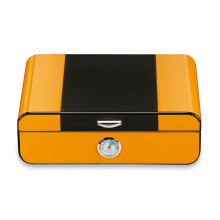 Cigar Case Large Capacity Cedar Wood Humidor Box Holds Up To 35 Cigars Yellow 280x200x94mm