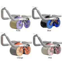 (purple) Abdominal Roller Automatic Rebound Training Abdominal Muscle Artifact Exercise Fitness Equipment Household Tw