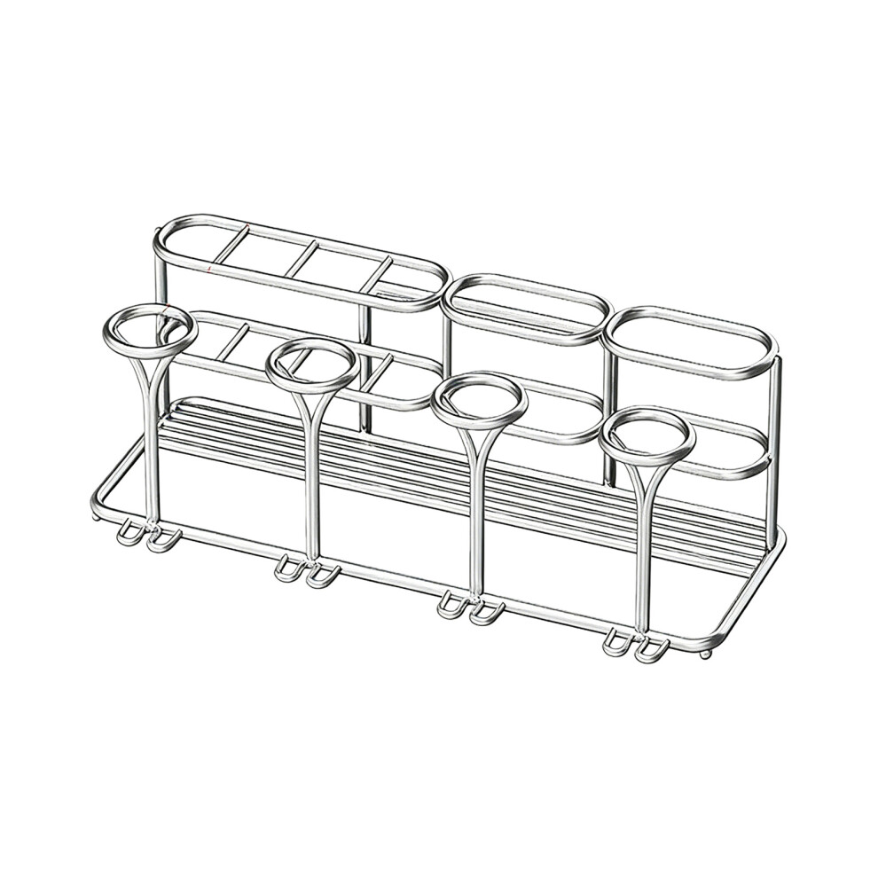 Stainless Steel Toothbrush Wall Mount Rack for Toothpaste-4
