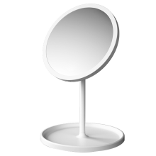 Miroir de coiffeuse double face chic, simulation de lumière naturelle pour un maquillage précis, miroir grossissant x5 pour plus de précision,