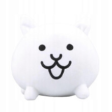 20cm Kawaii The Battle Cats Plush Toy White Neko