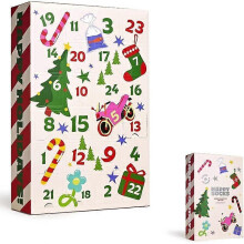 24 Days 12 Pairs Socks Advent Calendar - Unisex Fluffy Novelty Socks Gift Set for Men & Women