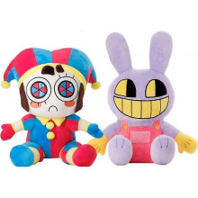 2pcs Plush Toy Amazing Digital Circus Pomeni And Jax Plush Toys 25cm