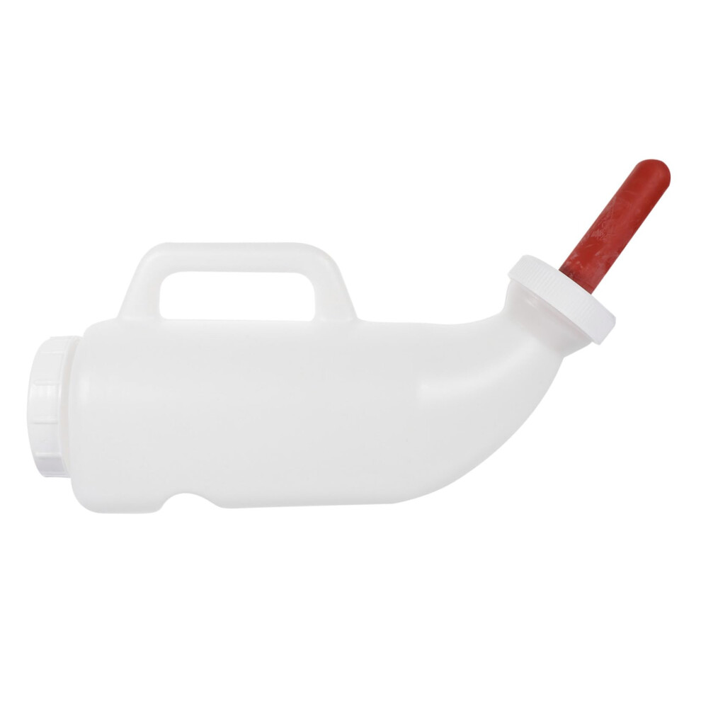 Calf Nursing Bottle With Handle Extended Spout Reusable Silicone Teat Livestock Milk Feeder For Lamb And Goat