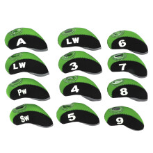 Neopreen hybride golfhoes voor eenvoudige identificatie, golfhoezen met lange hals, waterdicht en krasbestendig, set van 12 stuks met verwisselbare