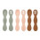 3 set baby silicone rice cereal spoons, soft-headed spoons 1