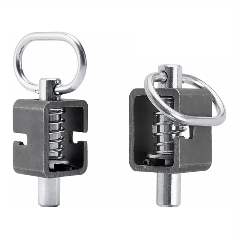 Trailer Gate Latch, Spring Latch Lock, Weld On 5/8Inch Spring Latch Assembly With Plain Tube 2 Pack 4851422186898