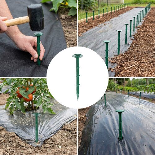 50Pcs Garden Ground Stakes Grass Proof Cloth Sunshade Net 1
