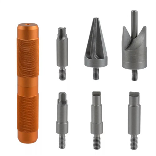 Case Chamfer Deburring Hand Tools Steel Case Prep Multitool for Removing Crimps
