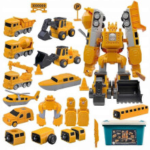 Magnetic Set with Folding Robot for Children Their Motor Development