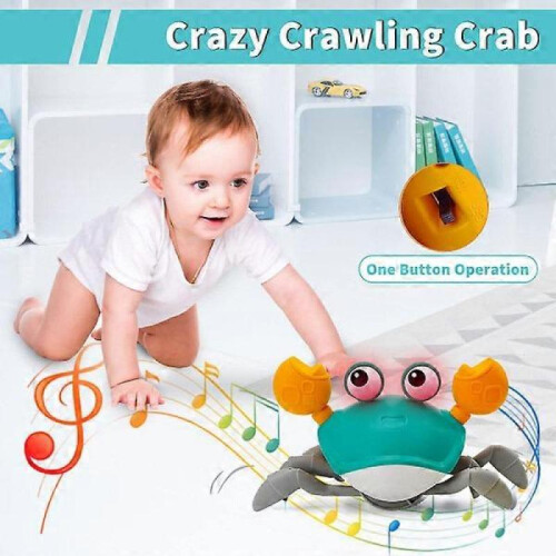Baby Crab Music Toy, Electronic Light Up Crawling Toy with Automatic null none 1