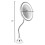 Μεγεθυντικός καθρέφτης μακιγιάζ με φωτισμό LED, φωτεινό διάχυτο φως, μεγεθυντικός 4