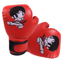 Boxing Gloves for Kids, Leather, Training, 17x25 cm, Cartoon, Adjustable